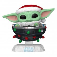 Star Wars: Mandalorian POP! Vinylová Figurka Holiday Grogu Pram