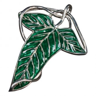 Lord of the Rings Replica 1/1 Elven Leaf Brooch & Chain (Sterlin