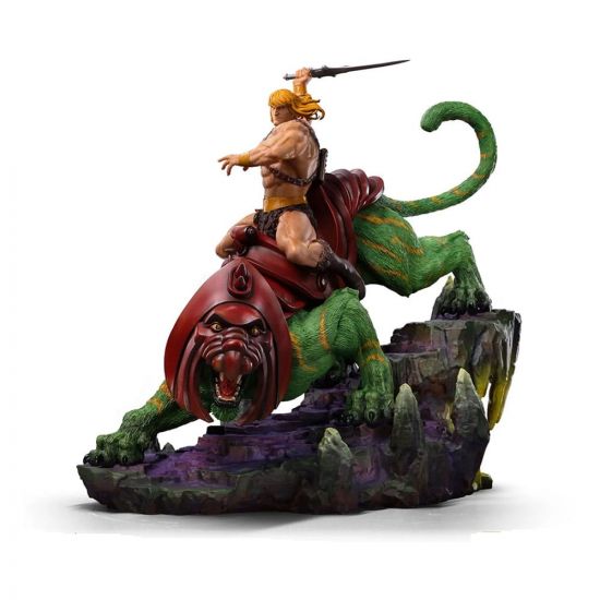 Masters of the Universe Deluxe Art Scale Socha 1/10 He-man and - Kliknutím na obrázek zavřete