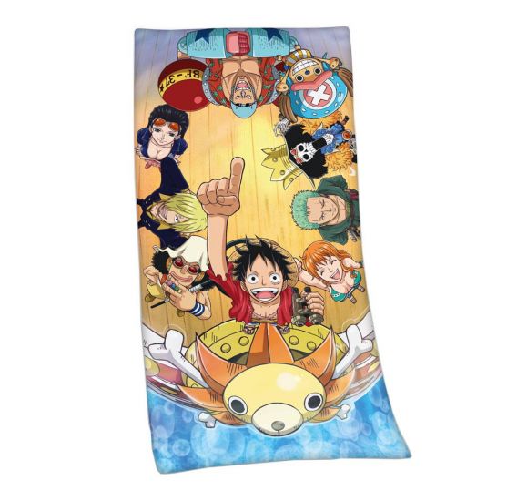 One Piece Velour ručník Straw Hat Pirates 75 x 150 cm - Kliknutím na obrázek zavřete