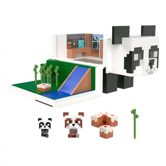 Minecraft Mob Head Minis Playset Panda Playhouse - Kliknutím na obrázek zavřete