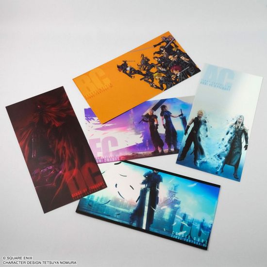 Final Fantasy VII Series Metallic Postcards Set Large (5) - Kliknutím na obrázek zavřete