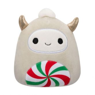 Squishmallows Plyšák White Yeti with Peppermint Swirl Bell