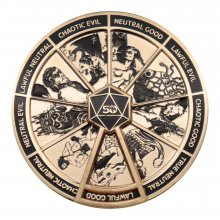 Dungeons & Dragons Odznak Alignment Spinner 24k Gold Plated L