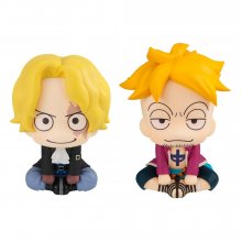 One Piece Look Up PVC Socha Sabo & Marco 11 cm