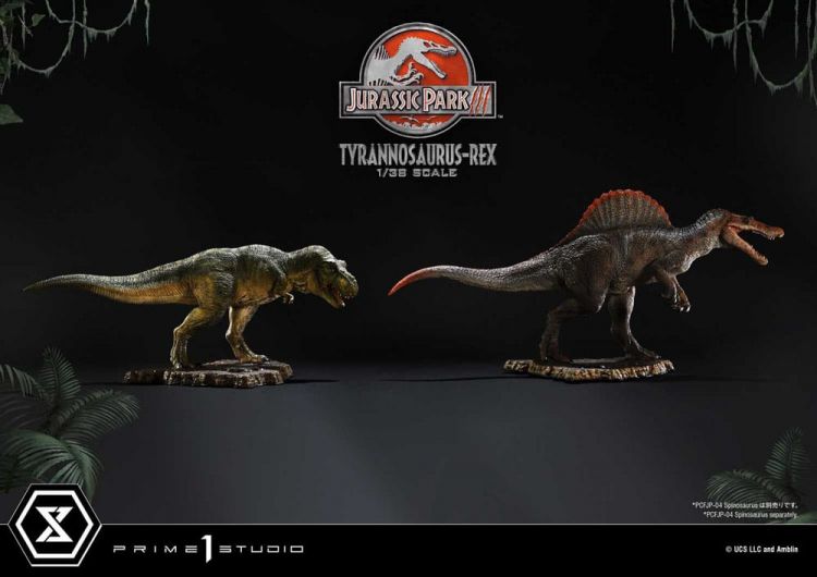 Jurassic Park III Prime Collectibles Socha 1/38 T-Rex 17 cm - Kliknutím na obrázek zavřete