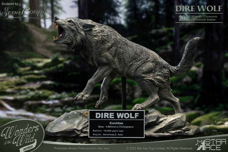 Wonders of the Wild Series Socha Dire Wolf 28 cm - Kliknutím na obrázek zavřete