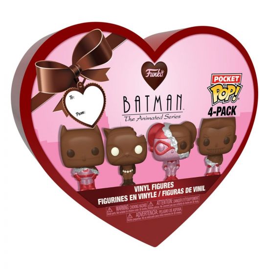 DC Valentines Pocket POP! Vinylová Figurka 4-Pack Choc 4 cm - Kliknutím na obrázek zavřete