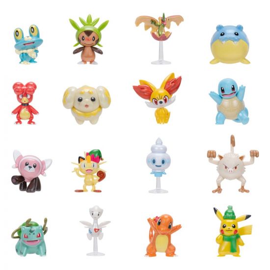 Pokémon Battle Figures adventní kalendář Holiday 2024 *Version D - Kliknutím na obrázek zavřete