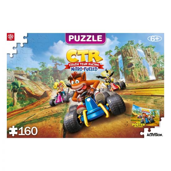 Crash Bandicoot Kids Puzzle Team Racing Nitro-Fueled (160 pieces - Kliknutím na obrázek zavřete