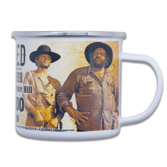 Bud Spencer & Terence Hill Enamel Hrnek Wanted - Kliknutím na obrázek zavřete