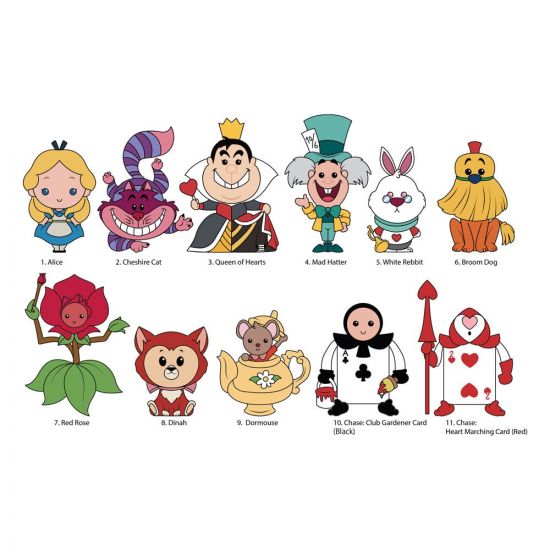 Alice In Wonderland 3D PVC Bag Clips Series 2 Display (24) - Kliknutím na obrázek zavřete