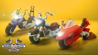 Biker Mice From Mars Vehicles 23 - 25 cm prodej v sadě (6)