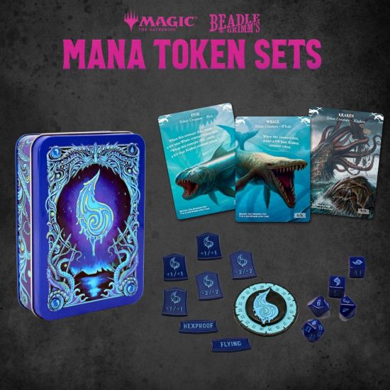 Magic the Gathering Dice and Token Pack Blue Mana - Kliknutím na obrázek zavřete