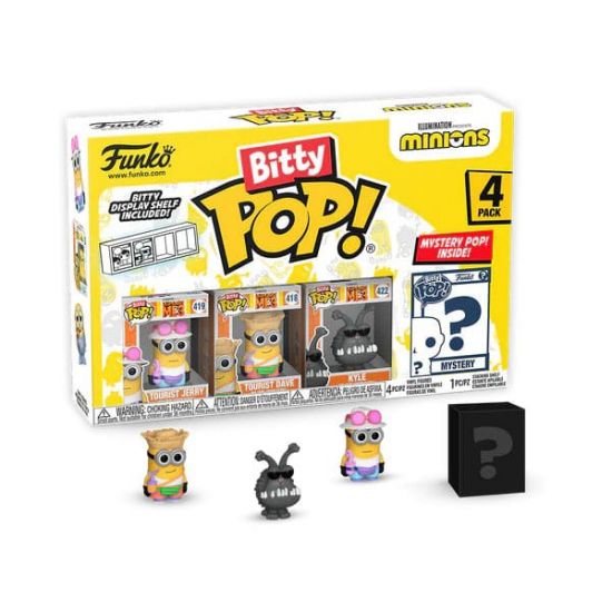 Minions Bitty POP! Vinylová Figurka 4-Pack Young Gru 2,5 cm - Kliknutím na obrázek zavřete