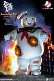 Ghostbusters Soft Vinyl Socha Stay Puft Marshmallow Man Burnign