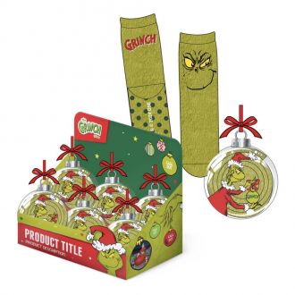 The Grinch Tree Ornment with Anti-Slip ponožky 38-45