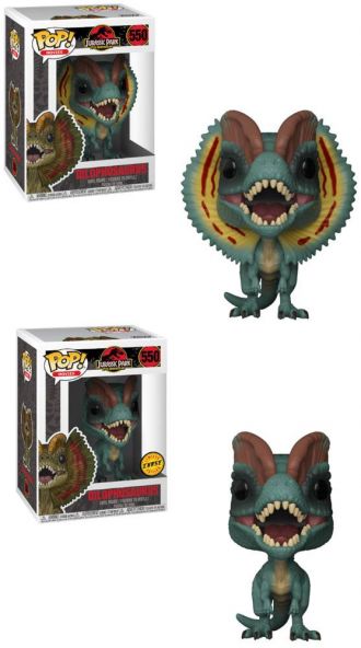 Jurassic Park POP! Movies Vinyl Figures 9 cm Dilophosaurus Assor