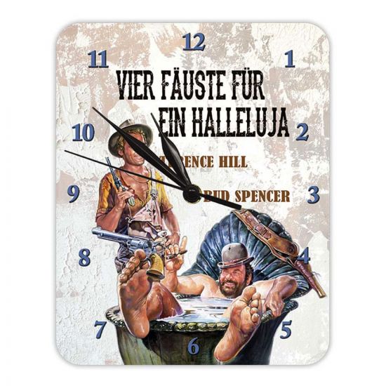 Bud Spencer & Terence Hill Wall Clock Vier Fäuste für ein Hallel - Kliknutím na obrázek zavřete