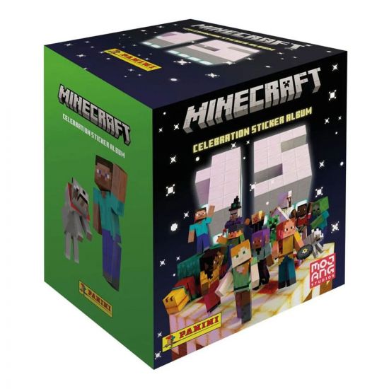 Minecraft Sticker Collection 15th Anniversary Celebration Displa - Kliknutím na obrázek zavřete