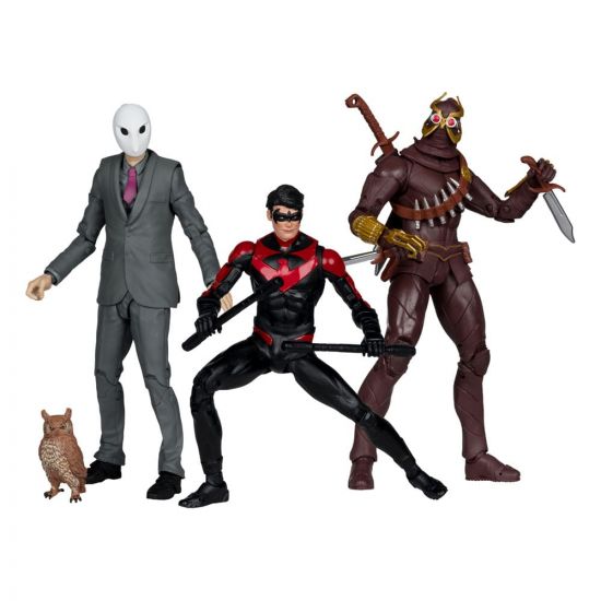 DC Multiverse Akční figurka 3-Pack Nightwing vs. Talon & Owl (Ba - Kliknutím na obrázek zavřete