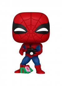 Marvel POP! Vinylová Figurka Holiday Spiderman w/Open gift 9 cm