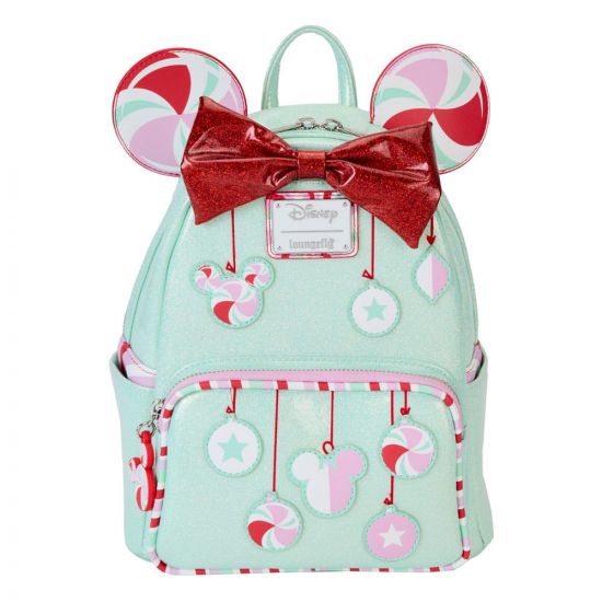 Disney by Loungefly batoh Mini Minnie Holiday Peppermint Orna - Kliknutím na obrázek zavřete