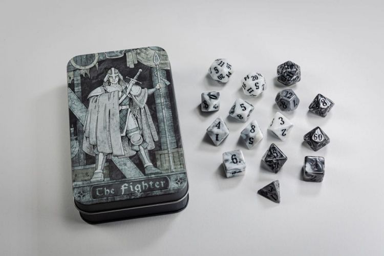 Character Class Classic RPG Dice Set Fighter (15) - Kliknutím na obrázek zavřete