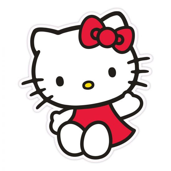 Sanrio Polštář Hello Kitty Red Dress 36 cm - Kliknutím na obrázek zavřete