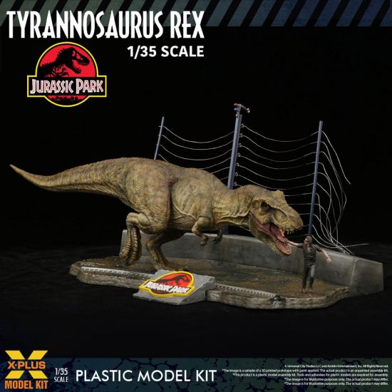 Jurassic Park plastový model kit 1/35 Tyrannosaurus Rex 42 cm - Kliknutím na obrázek zavřete