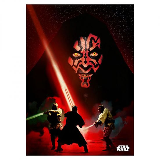 Star Wars kovový plakát Darth Maul Duel 32 x 45 cm - Kliknutím na obrázek zavřete