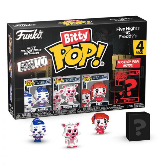 Five Nights at Freddy's Bitty POP! Vinylová Figurka 4-Pack Ballo - Kliknutím na obrázek zavřete