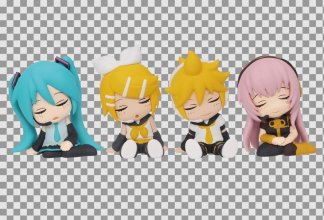 Hatsune Miku Twinchees mini figurky Lil' Sleepers 5 cm Display (