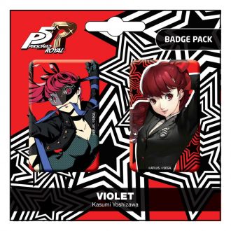 Persona 5 Royal sada odznaků 2-Pack Violet / Kasumi Yoshizawa