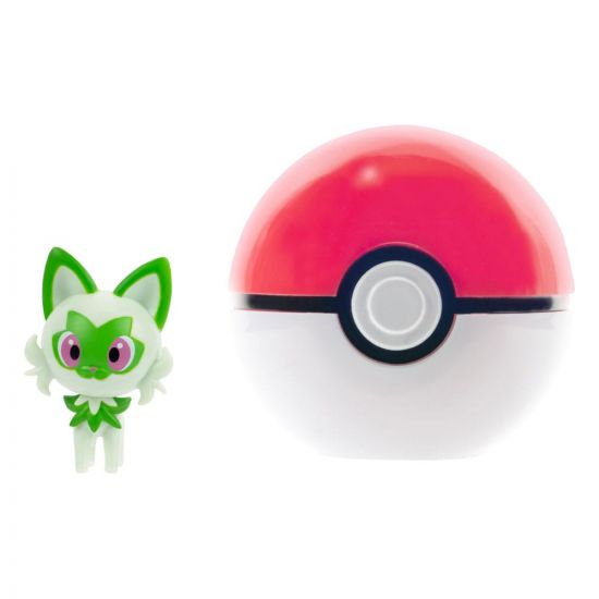 Pokémon Clip'n'Go Poké Balls Sprigatito with Poké Ball - Kliknutím na obrázek zavřete