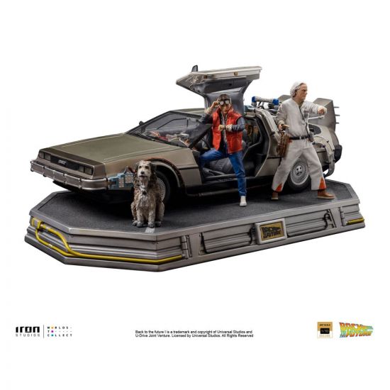 Back to the Future Art Scale Socha 1/10 DeLorean Full Set 23 cm - Kliknutím na obrázek zavřete