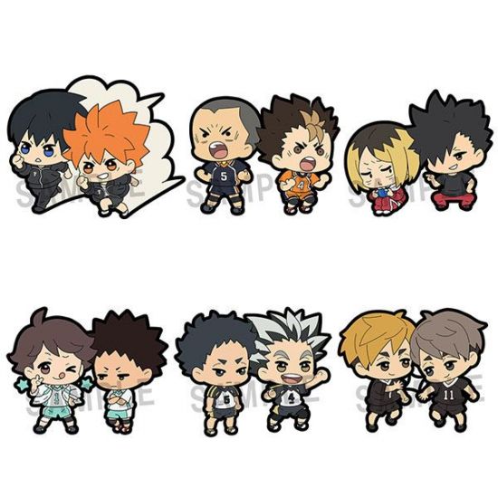 Haikyu!! Rubber Charms 6 cm prodej v sadě (6) - Kliknutím na obrázek zavřete