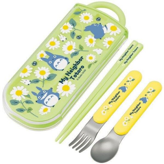 My Neighbor Totoro jídelní hůlky & Spoon & Fork Set Daisies - Kliknutím na obrázek zavřete