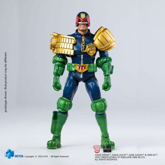 2000 AD Exquisite Mini Akční figurka 1/18 Judge Dredd Gaze Into - Kliknutím na obrázek zavřete