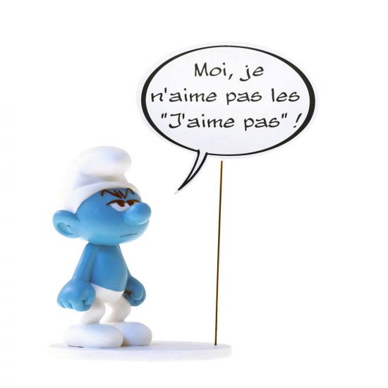 The Smurfs Collectoys Comics Speech Socha Grouchy Smurf 22 cm * - Kliknutím na obrázek zavřete