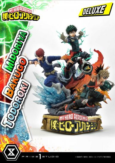 My Hero Academia Socha Midoriya, Bakugo & Todoroki Deluxe Bonus - Kliknutím na obrázek zavřete