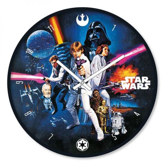 Star Wars Wall Clock New Hope - Kliknutím na obrázek zavřete