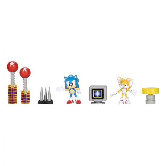 Sonic - The Hedgehog Diorama Playset 30th Anniversary 6 cm - Kliknutím na obrázek zavřete