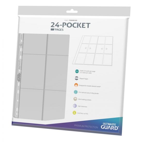 Ultimate Guard 24-Pocket QuadRow Pages Side-Loading Clear (10) - Kliknutím na obrázek zavřete