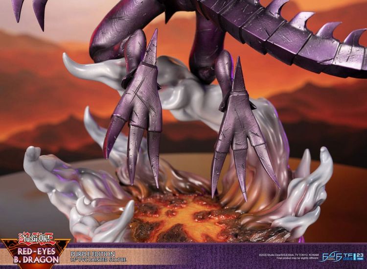 Yu-Gi-Oh! PVC Socha Red-Eyes B. Dragon Purple Colour 33 cm - Kliknutím na obrázek zavřete