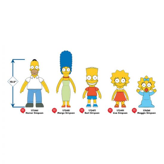 Simpsons Plush Figures 27 cm prodej v sadě (8) - Kliknutím na obrázek zavřete