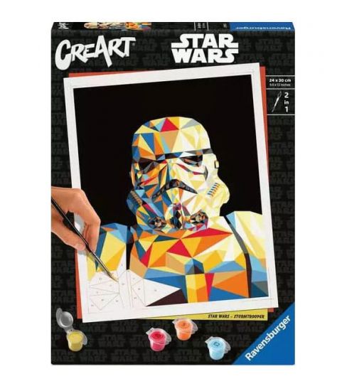 Star Wars CreArt Paint by Numbers Painting Set Stormtrooper 24 x - Kliknutím na obrázek zavřete