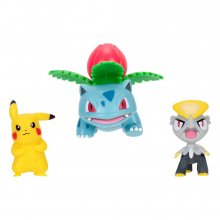 Pokémon Battle Figure Set Figure 3-Pack Pikachu #2, Jangmo-o, Iv