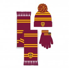 Harry Potter pletená čepice & šála Set House Nebelvír 165 cm