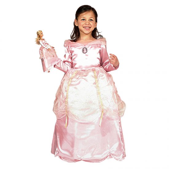 Dětský karnevalový kostým Barbie plus šaty pro panenku